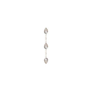 Boucle d'oreille Eclipse Classic Or blanc 18 carats et diamants