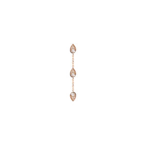 Boucle d'oreille Eclipse Classic Or rose 18 carats et diamants