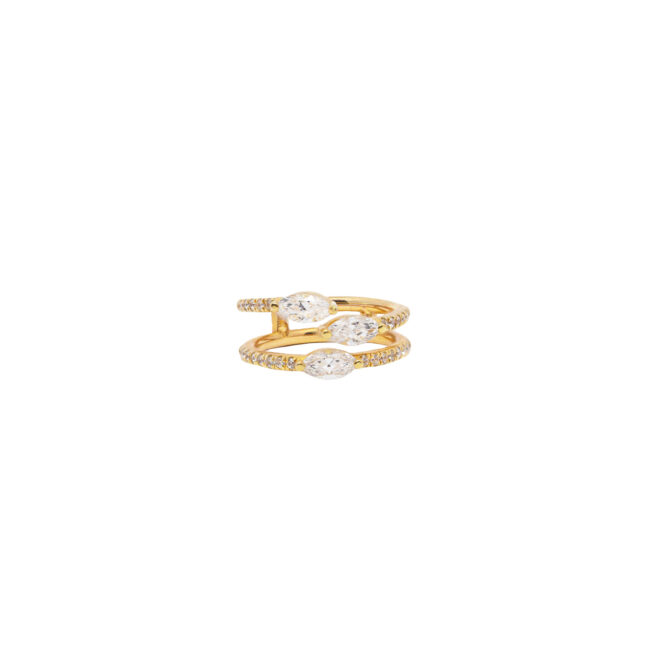 Bague Amanda Nude Trilogy en or jaune