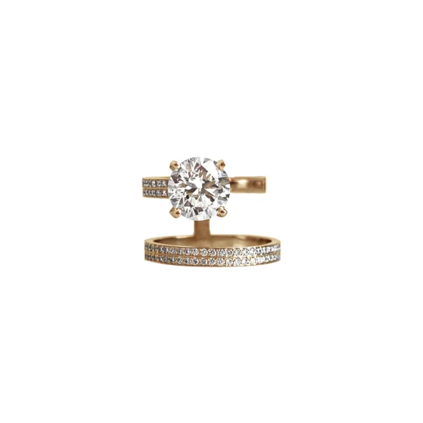 Solitaire Bella or jaune