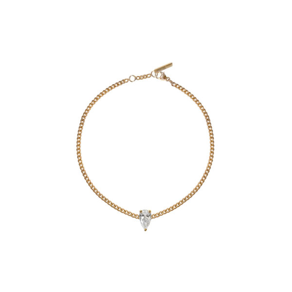 Bracelet Just Joy Diamant poire 0.50 carats or jaune 18 carats