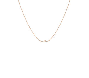 Collier eclair en or rose
