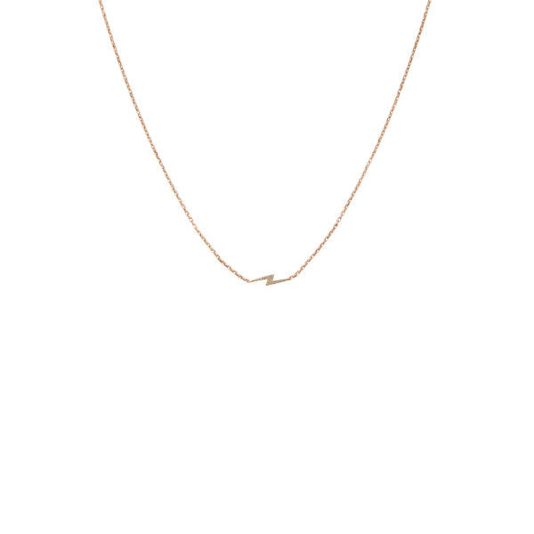 Collier eclair en or rose