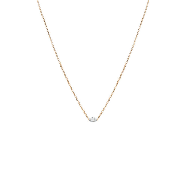 Collier Amanda Marquise PM en or jaune