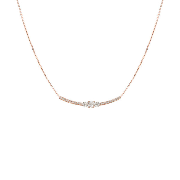 Collier Iris Trilogy or rose