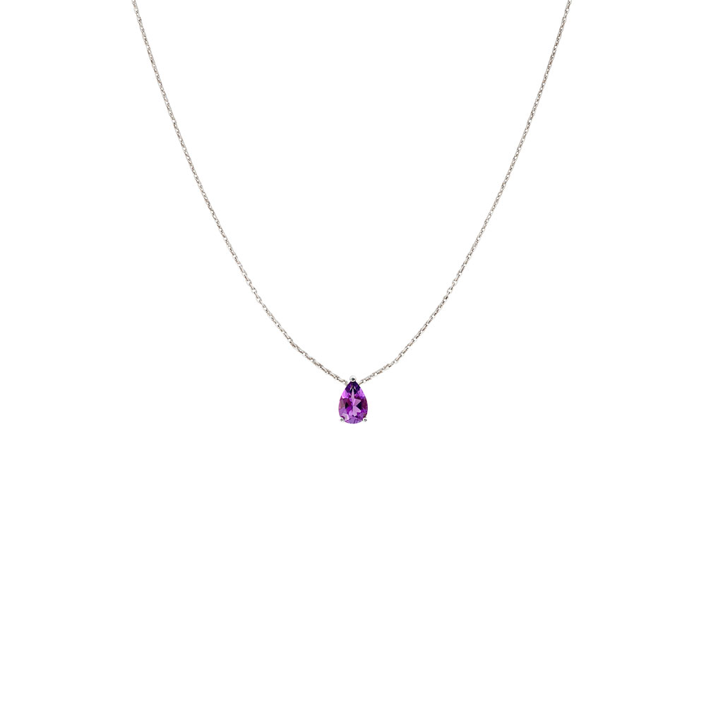 Collier Just Joy Purple or blanc