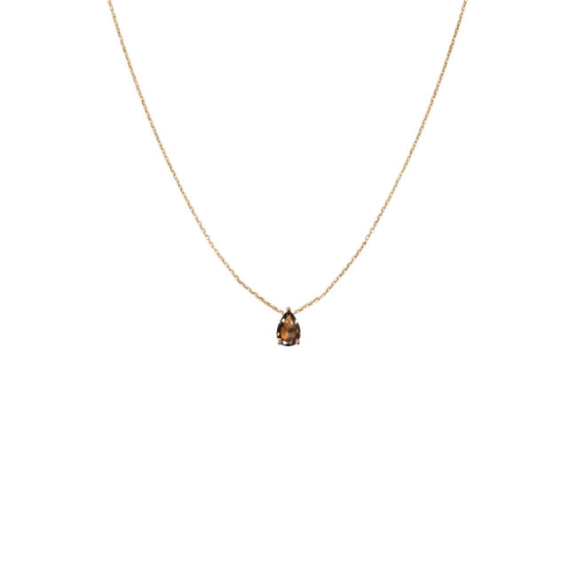 Collier Just Joy Smoky or jaune