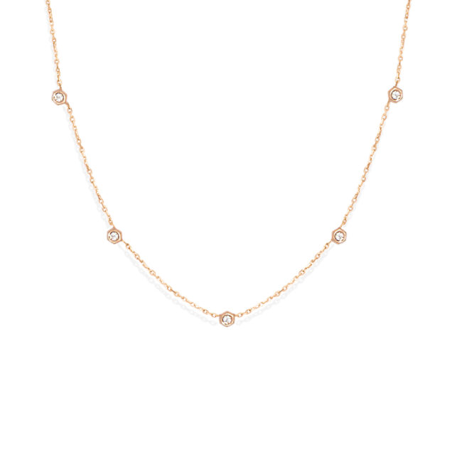 Collier Rosa Seven en or jaune