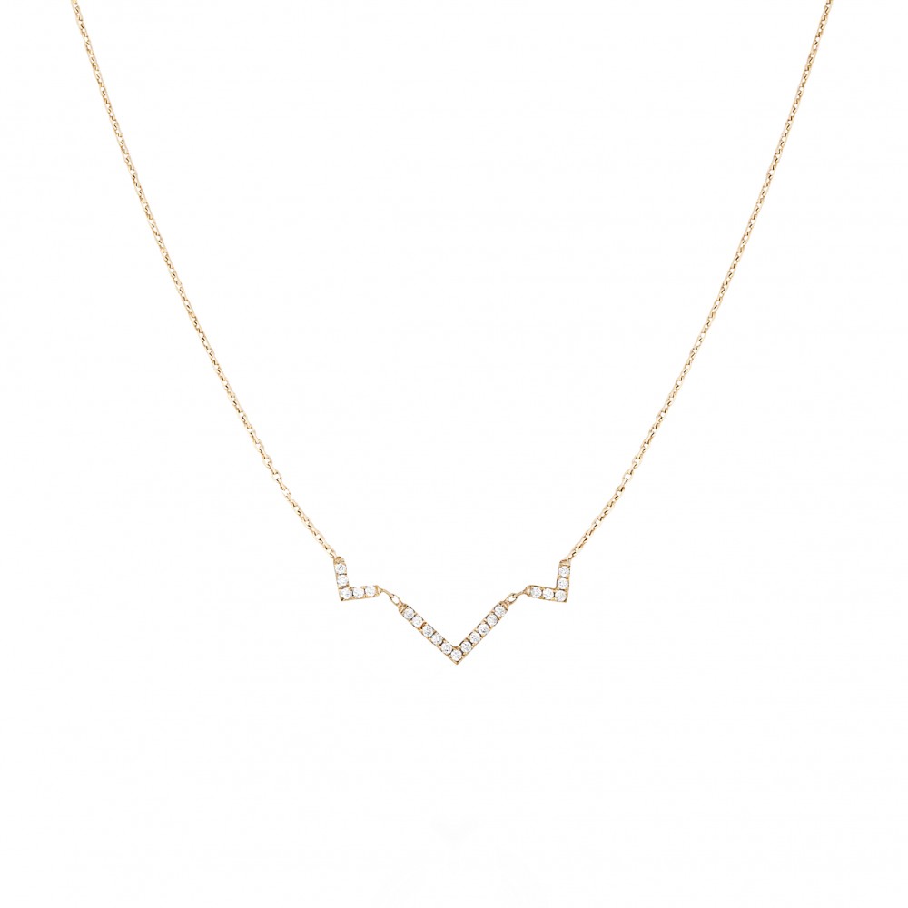 COLLIER VICTOIRE TRIPTIK EN OR JAUNE