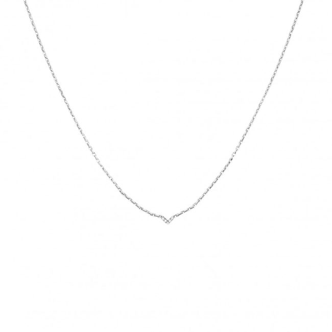Collier Victoire Mini en or blanc