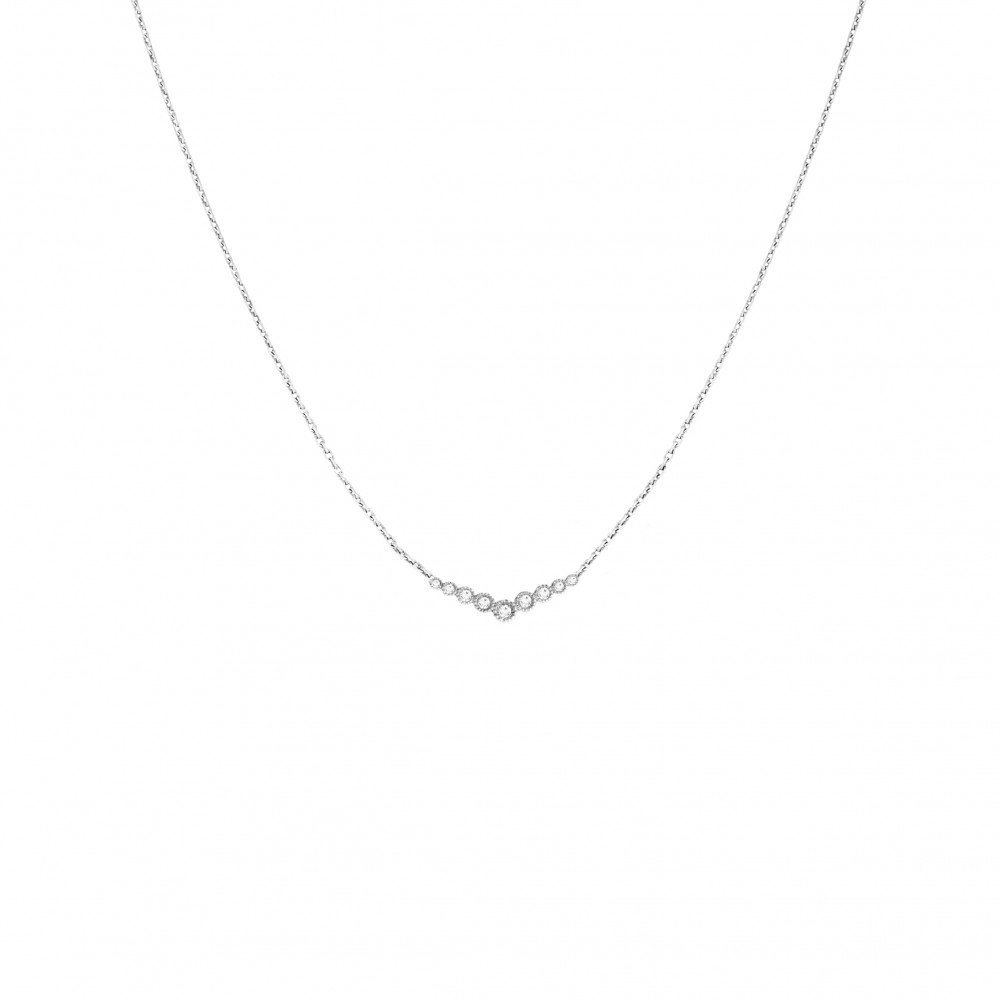 Collier Versailles or blanc