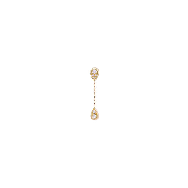 Boucle d'oreille Eclipse Two GM en or jaune