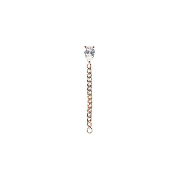 Boucle d'oreille just joy lucky pear en or rose