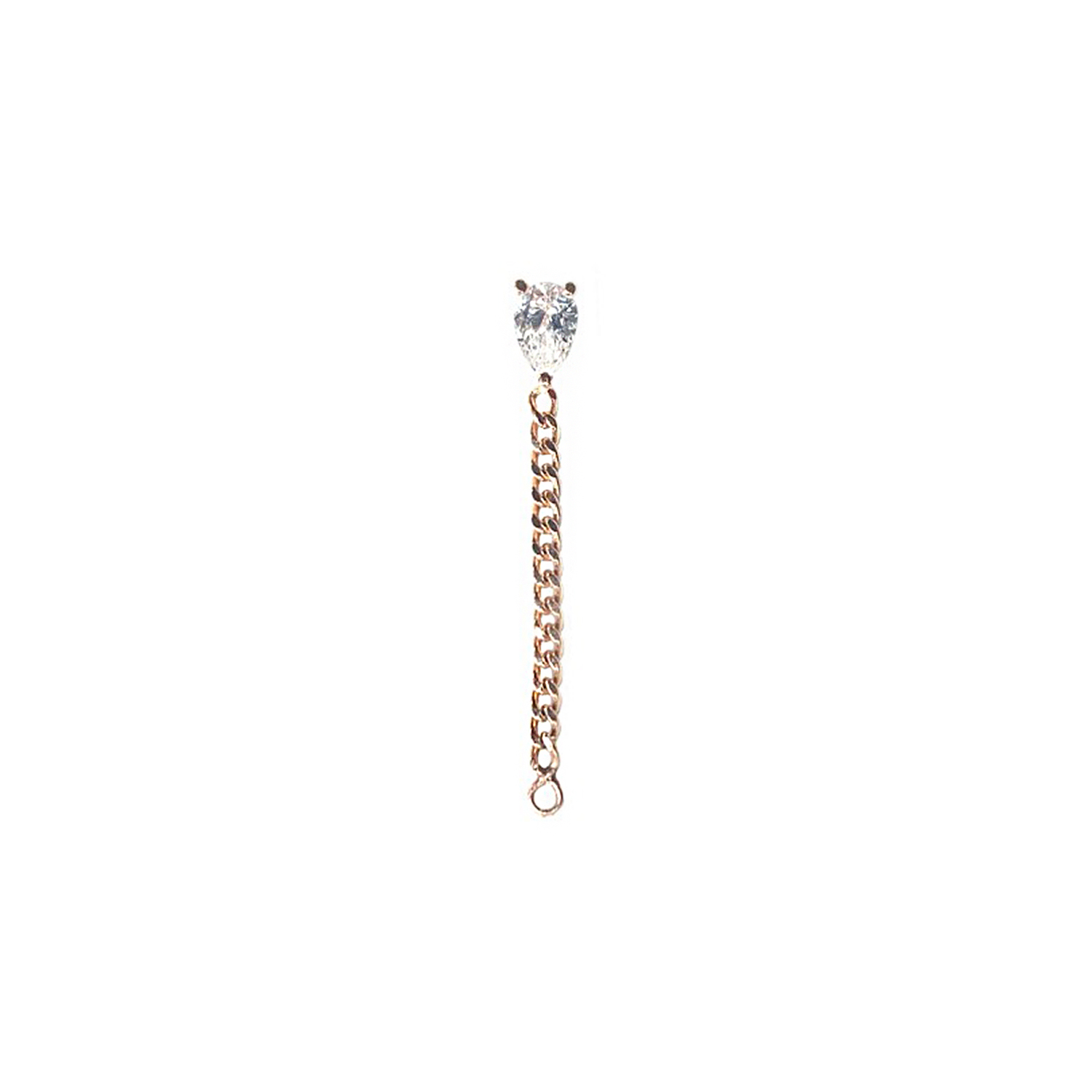 Boucle d'oreille just joy lucky pear en or rose