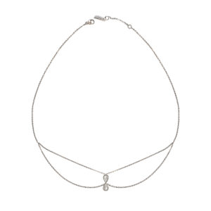 Collier chocker Eclipse Two Or blanc 18 carats et diamants