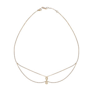 Collier chocker Eclipse Two Or jaune 18 carats et diamants