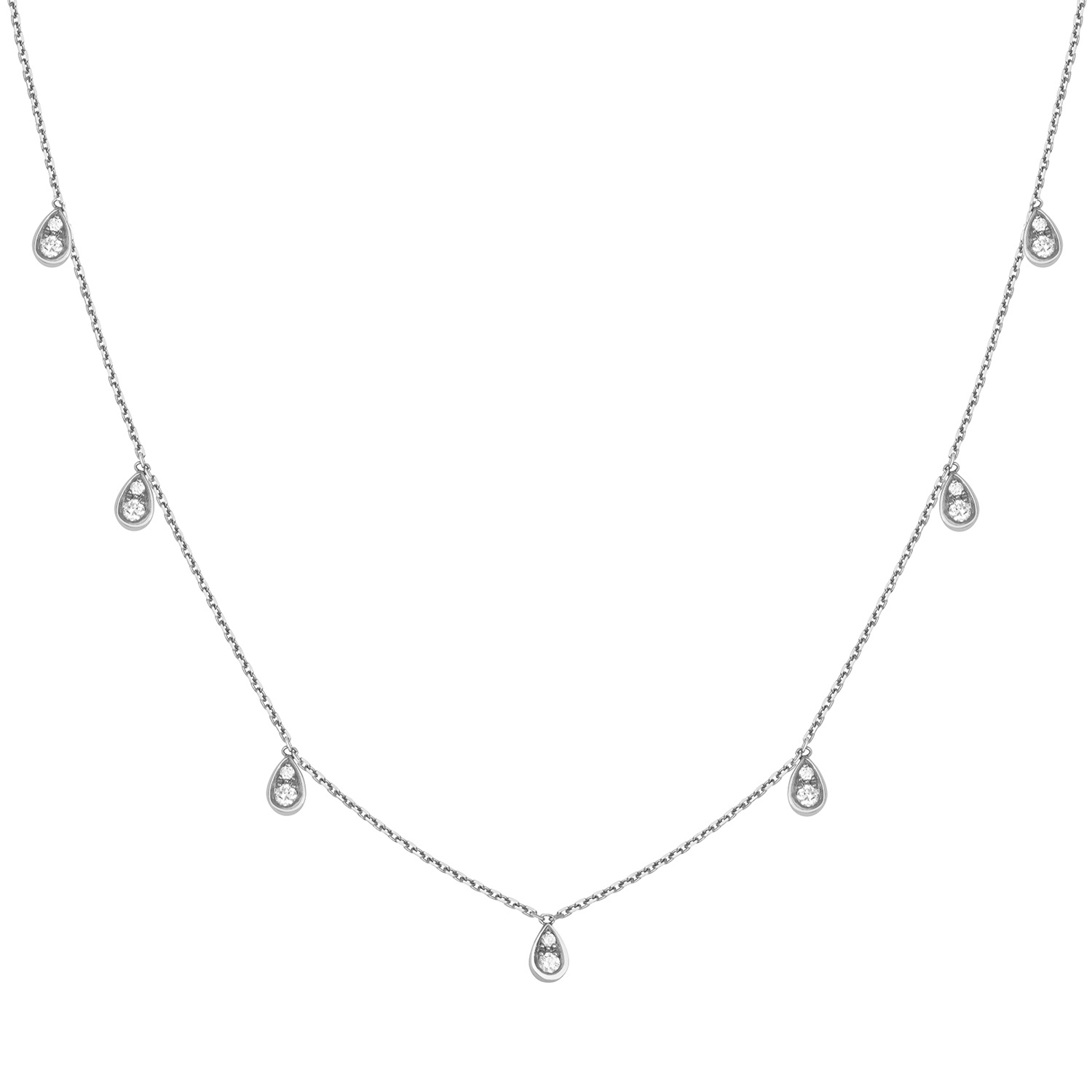 Collier eclipse seven en or blanc-2