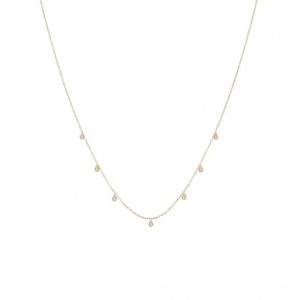 Collier Eclipse Crazy Or jaune et diamants