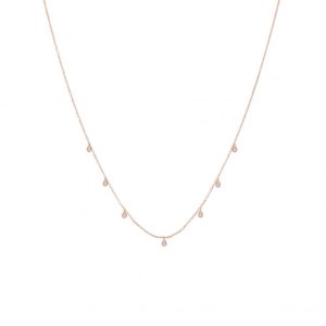 Collier Eclipse Crazy Or rose et diamants