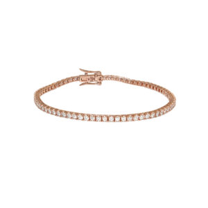 Bracelet Rivière Diamond Or rose 18 carats et diamants