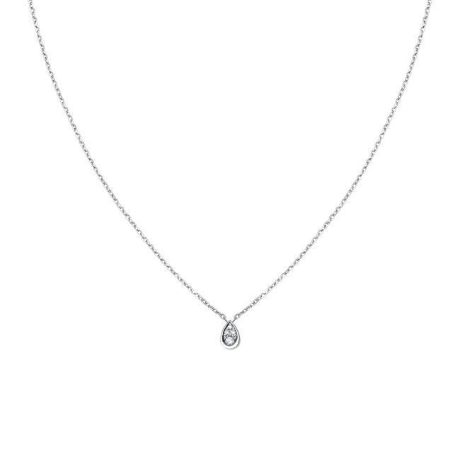 Collier eclipse one en or blanc