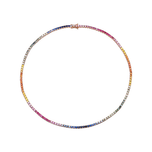 Collier riviere rainbow
