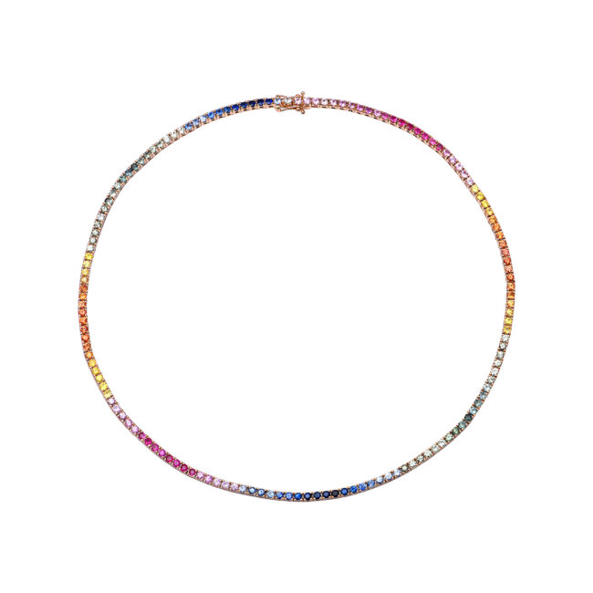 Collier riviere rainbow
