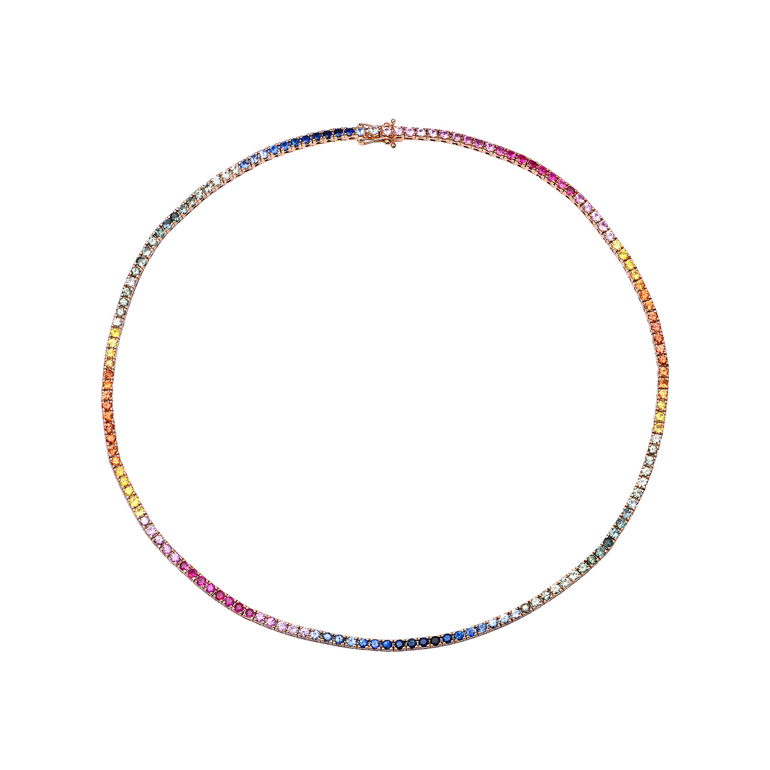 Collier riviere rainbow