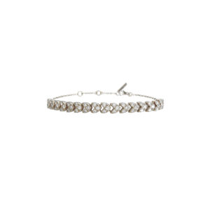 Bracelet Victoire Triomphe en or blanc 18 carats et diamants brillant