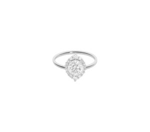 Bague mademoiselle one en or blanc