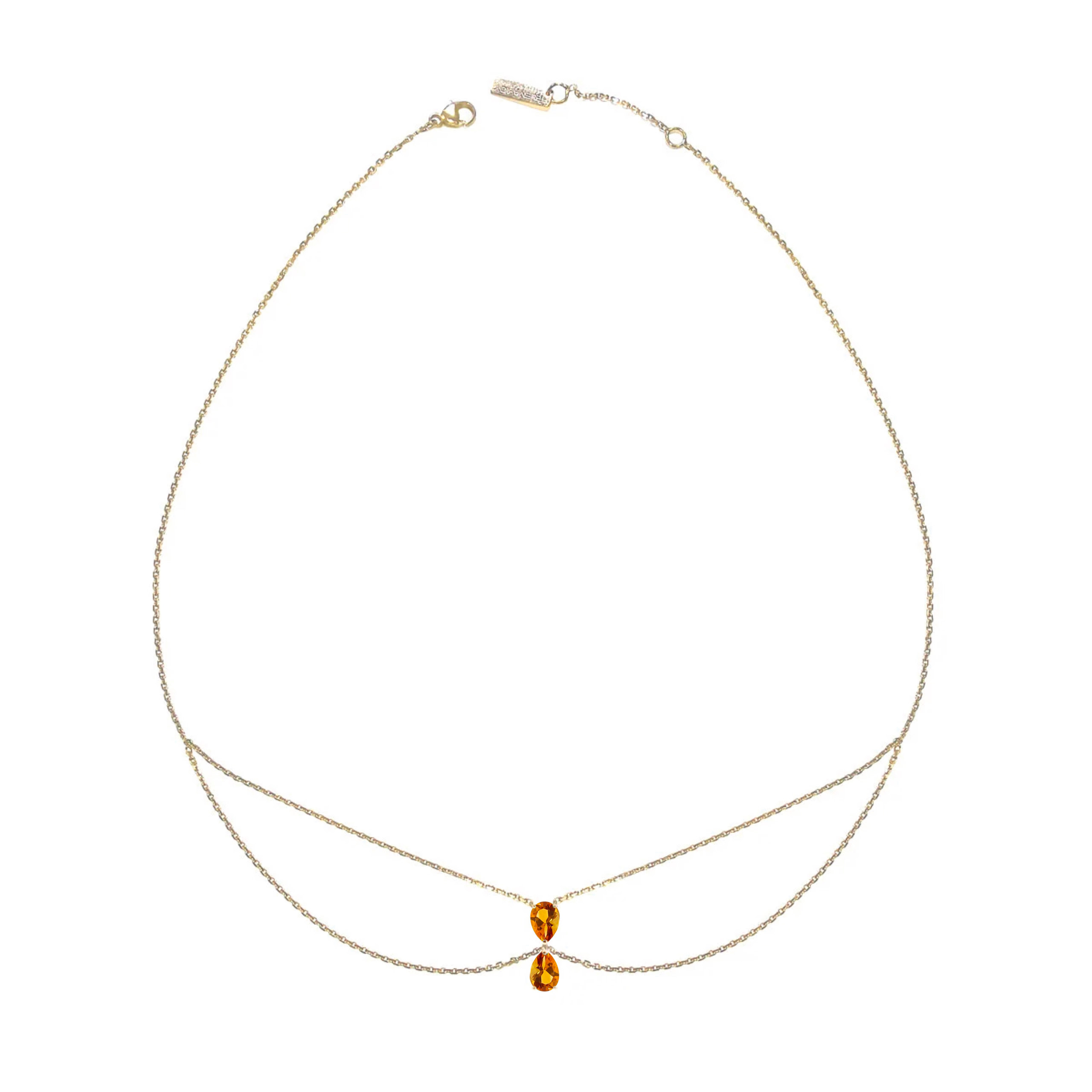Choker Just Joy duo or jaune