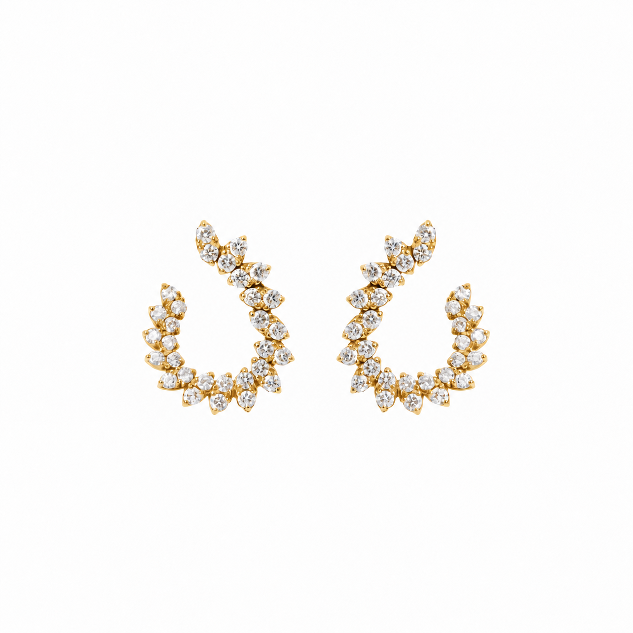 Paire de boucles d'oreilles Amanda Empire Twist – Image 4