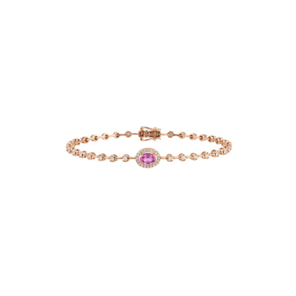 Bracelet mila rosa en or rose