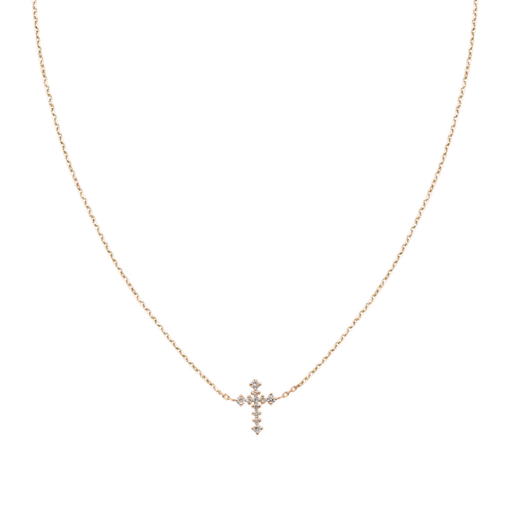 Collier Sign Croix Diamonds - Helena Joy