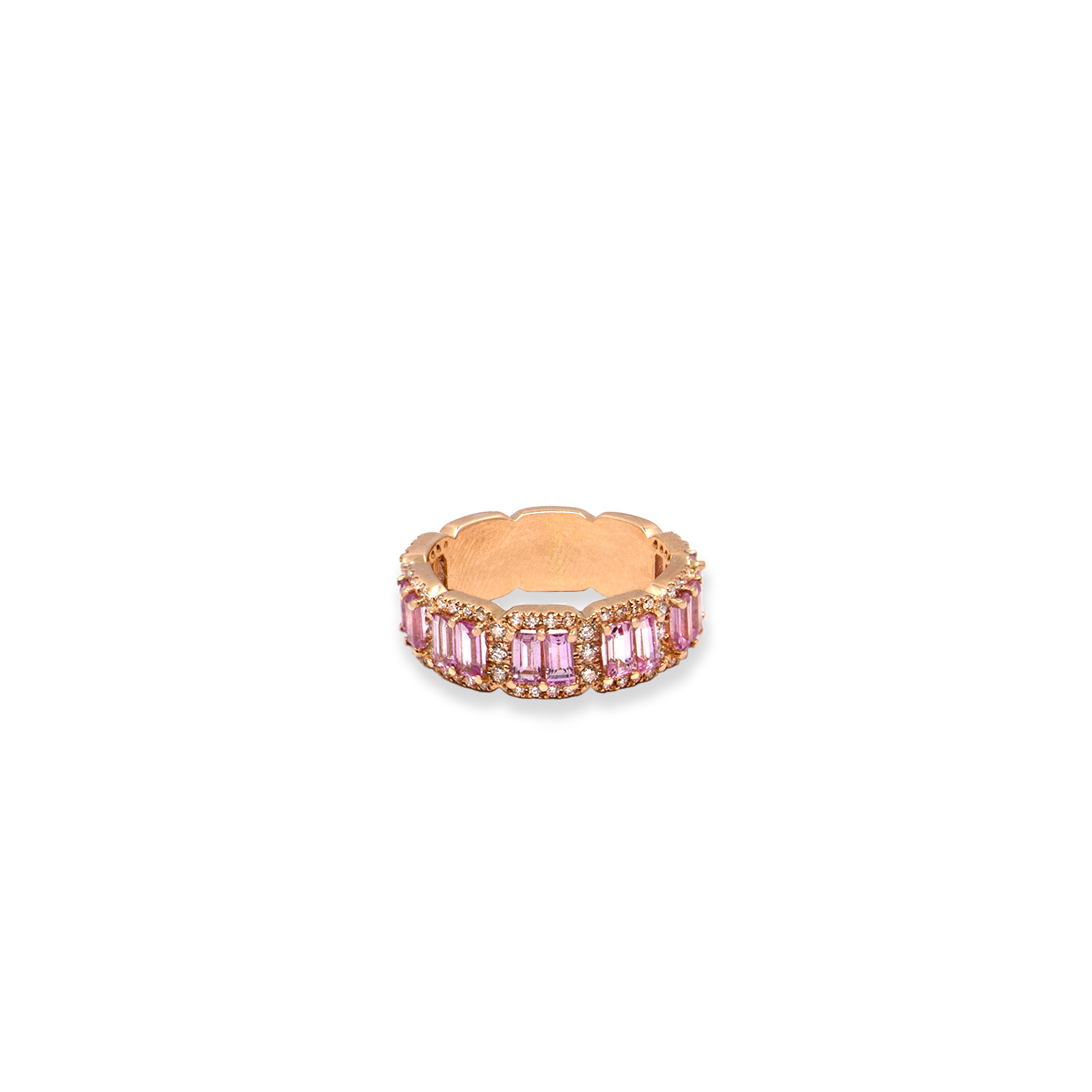 Bague mila pink en or rose