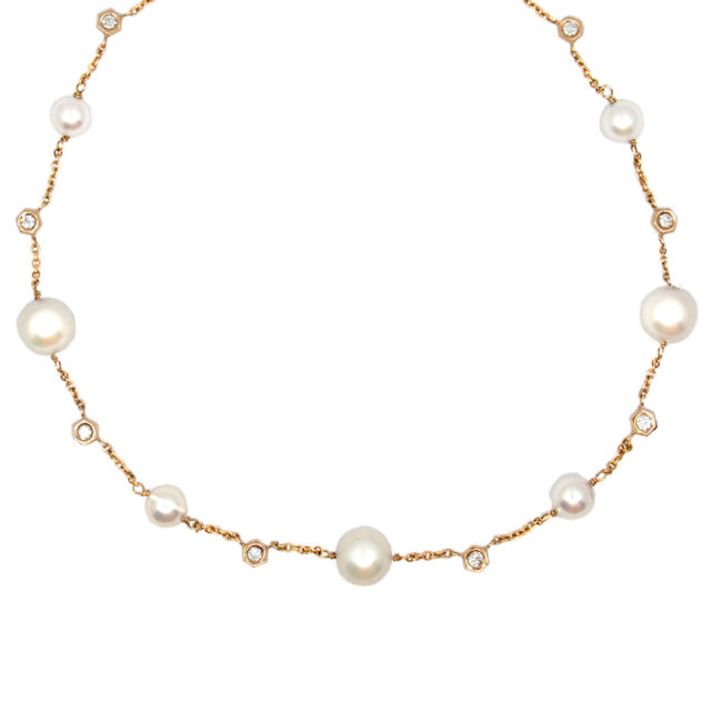 Collier rosa misses joy en or rose sans orchidée