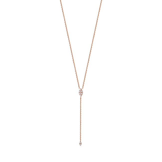 Sautoir amanda shine en or rose